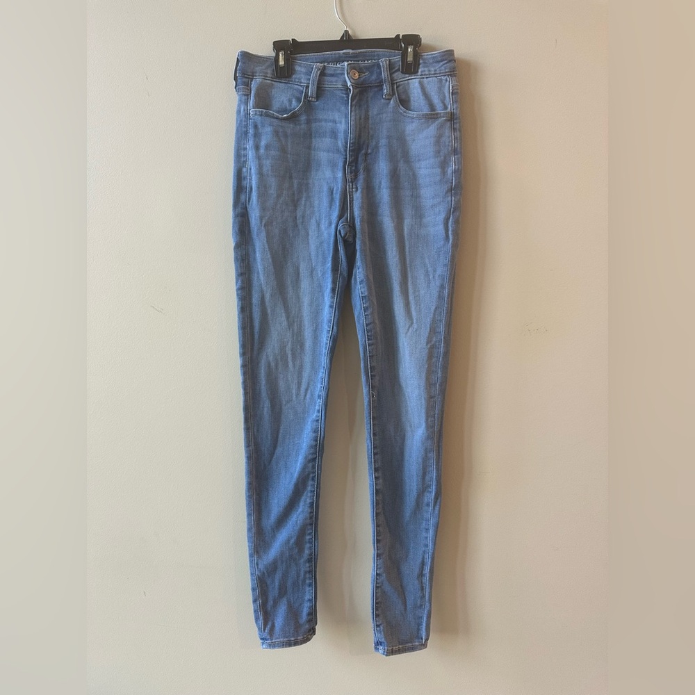 American Eagle Outfitters Blue Skinny Jeans size 6 long